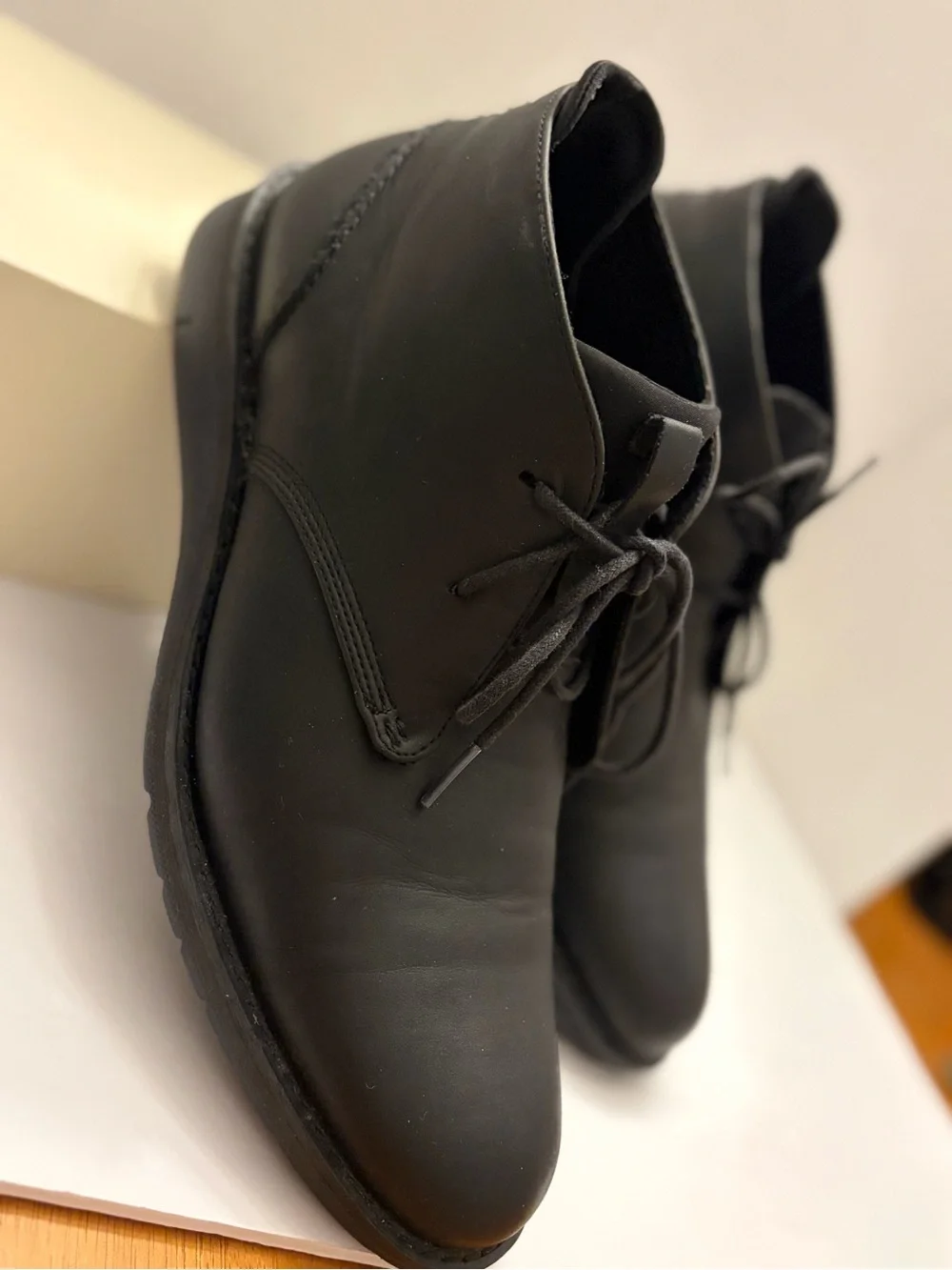 Kenneth Cole Reaction Men's Size 10 Black Leather London Chukka Boots